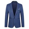 Men's Slim Fit Casual Blazer: One-Button Fashion Business Suit Jacket