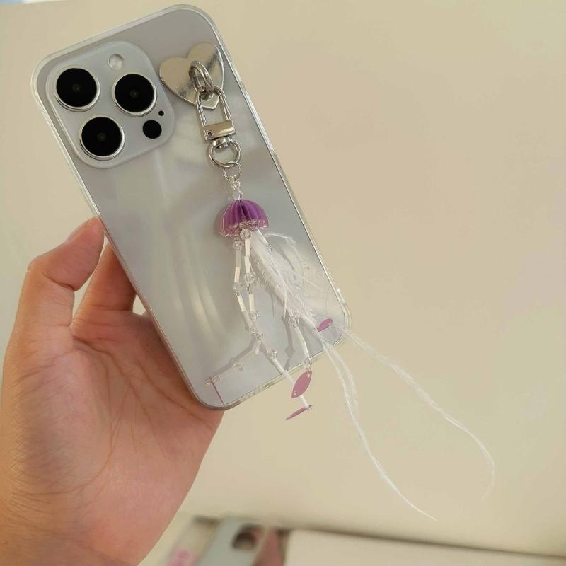 Unique Keychain Star Key Ornament Bag Pendant Delicate Jellyfish Decoration Aesthetic Bag Charm for Daily Party Use