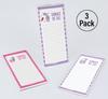 Inkdotpot Pack of 3 Magnetic Fridge To-Do List Notepads- Magnetic Memo Pads For Refrigerator-  (50 Sheets