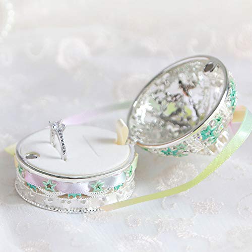 <Twinkle Star Crown with Ribbon> Pierce Blue Silver [Direct Purchase from Pierce Shop] (Blue Silver)