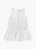 Mellotoli Eyelet Embroidery Mini Dress (White)