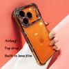 Luxury Electroplate Shockproof Transparent Phone Case For iPhone 17 Pro Max 17Pro 17Air Lens Protector Bumper Cover For iPhone17