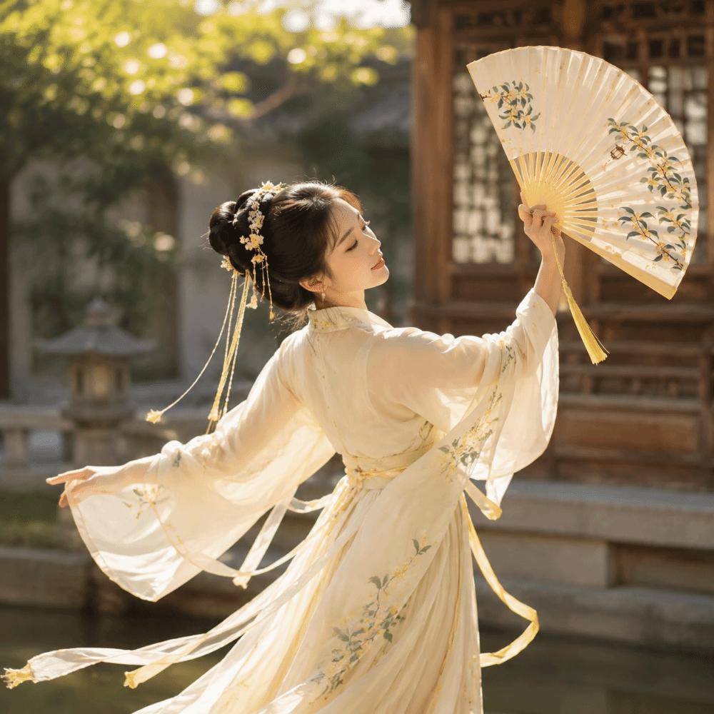 Chinese Style Hand Fan Collapsible Dance Fan Home Ornaments Decorative Fan  Wedding