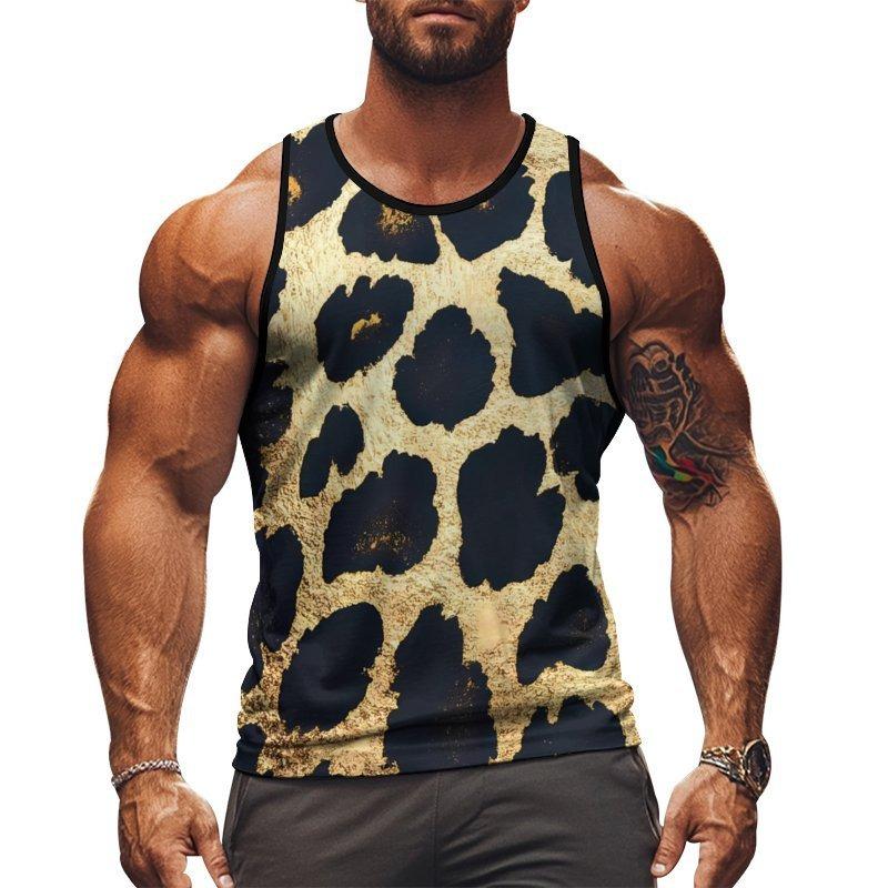 3D Printed Sports Vest Summer Men Y2k Sleeveless Men's Top Oversized Tank Fashion Streetwear T Shirt