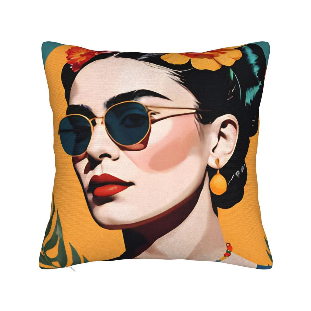 Pillow Case F-Fridas K-Kahlooo Soft Pillow Cover For Sofa Home Decoration Novelty Pillowcases