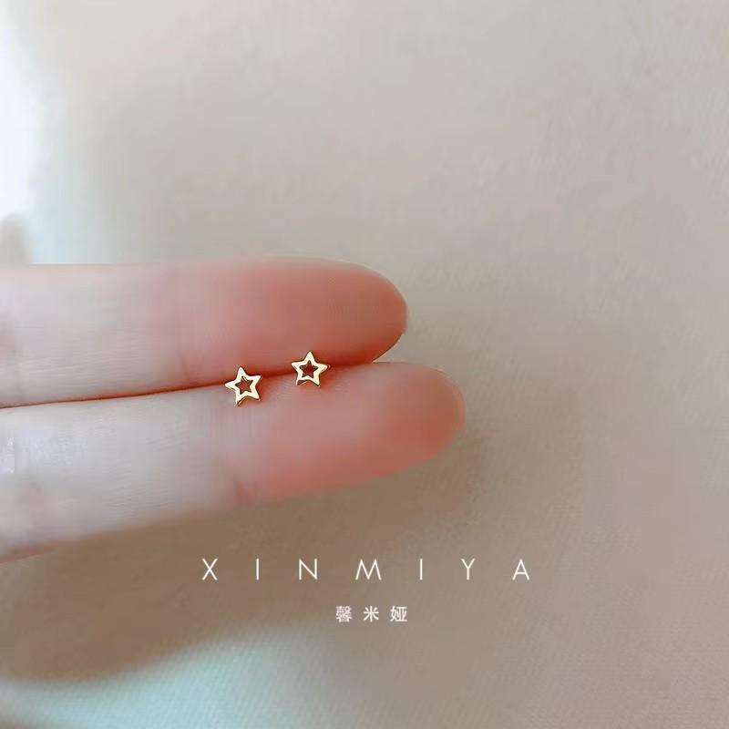 925 Silver Needles Gold Color Simple Small Butterfly Stud Earrings for Women Hypoallergenic Daily Wear Ear Girls Pierc Gifts 2pcs