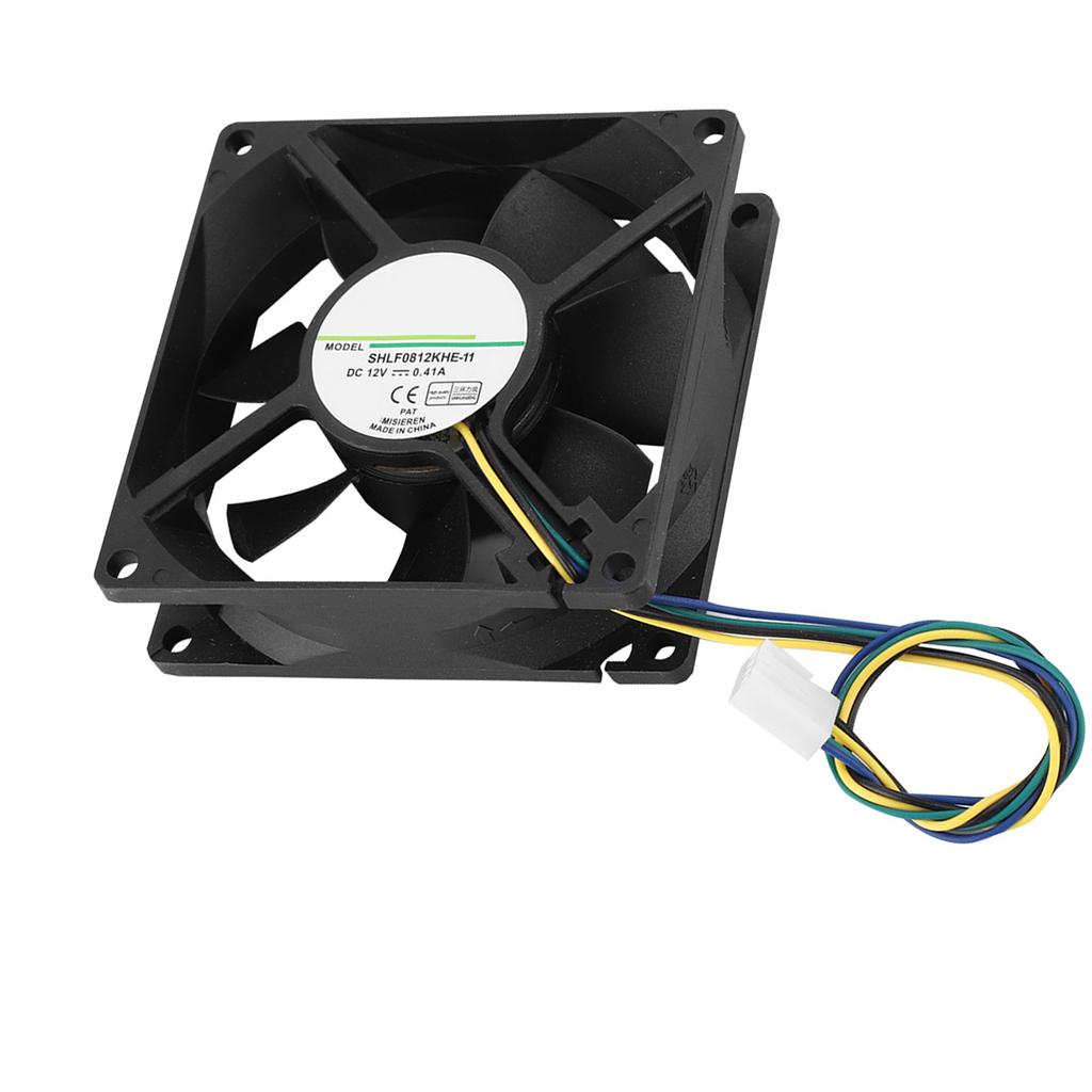 SHLF0812KHE 11 DC12V 0.41A 8CM 4Pin PWM Temperature Control Chassis Cooling Fan Cooler