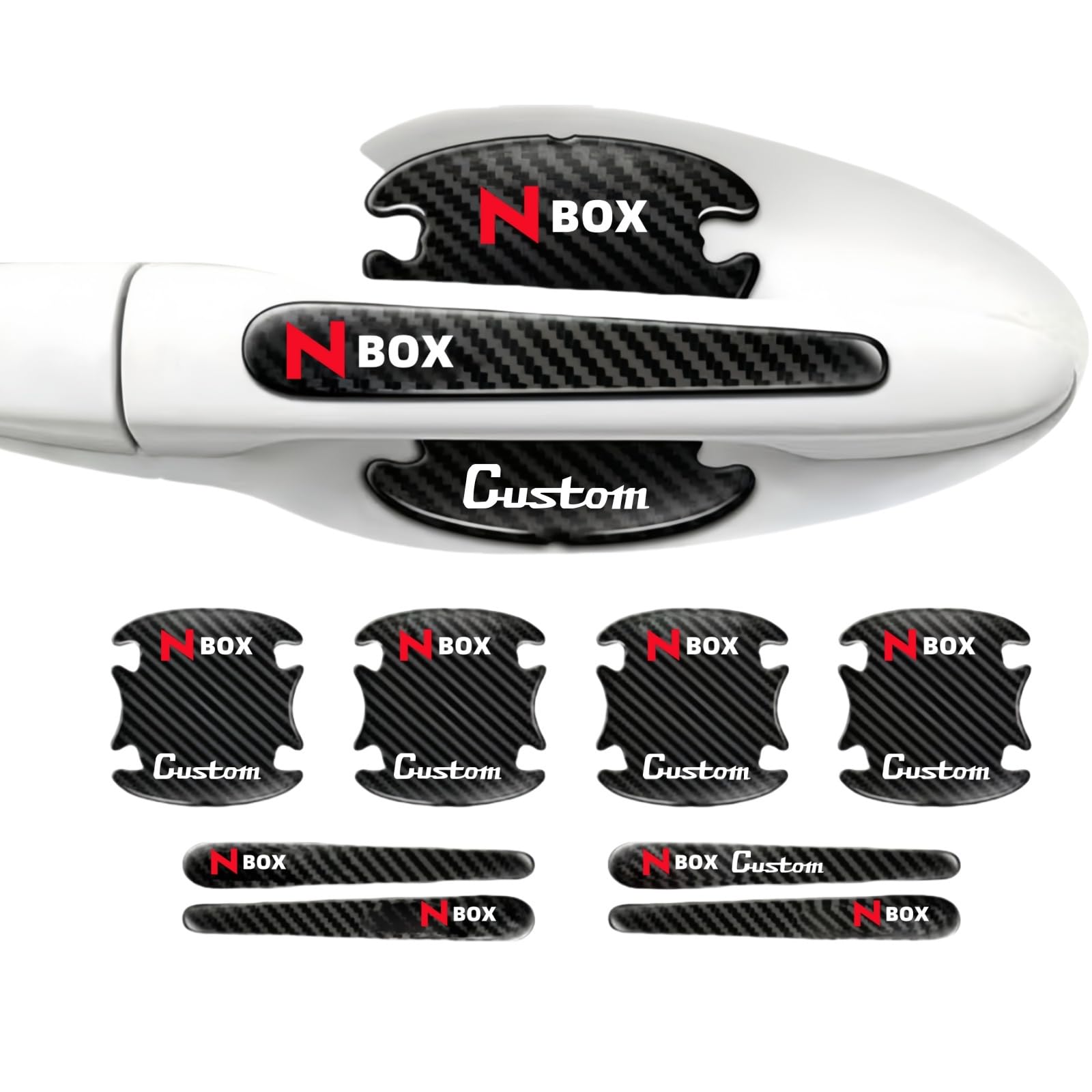 

Защита ручек дверей NBOX Custom N-Box, Совместима со всеми сериями JF3, JF4, JF5, JF6, NBOX NBOX чёрный