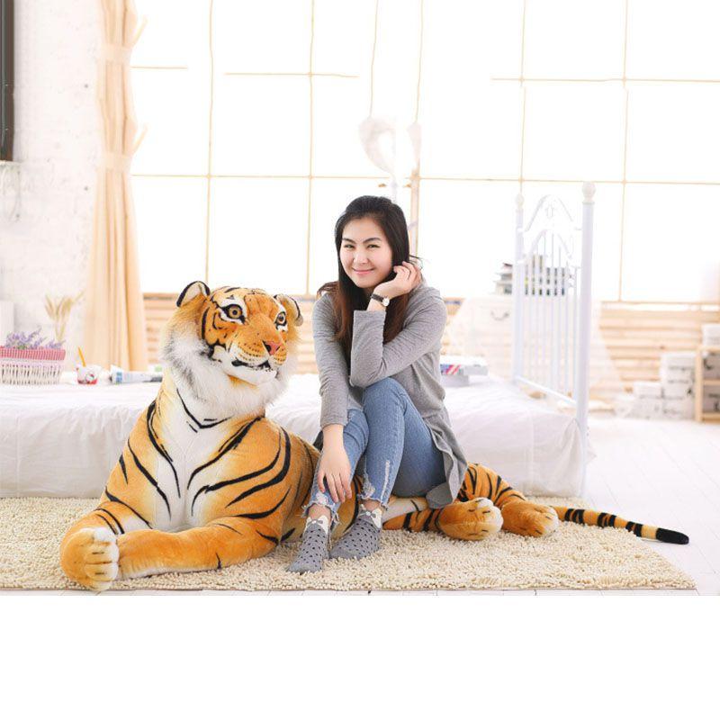 Tiger Plush Animal Realistic Big Cat Orange Bengal Soft Stuffed Toy Pillow Toys