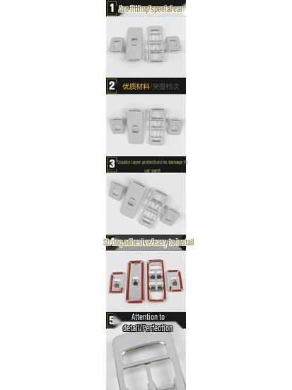 Compatible Discovery Sport Window Lifter Switch Trim for 2016 Model Armrest Patch