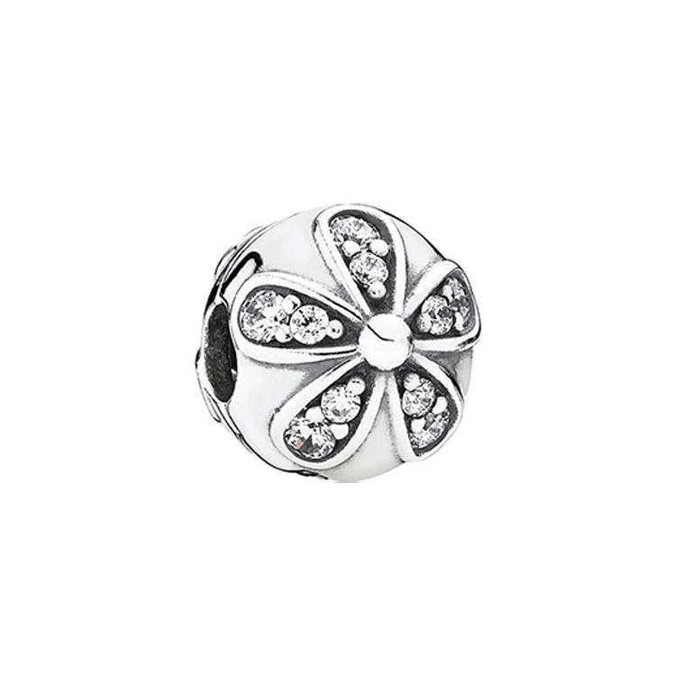Pandora Dazzling Daisy Bracelet Clip Women jewelry 791493CZ Silver