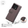 For Xiaomi 14T Case Genuine Split Leather Phone Cover with Wallet Stand