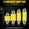 Automotive LED Dual Row Reading Lights High Brightness Overhead Lights COB Indicator Lights Automotive Lighting Accessories