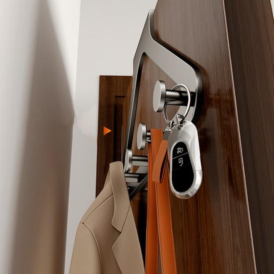 Hanger Rack Heavy Duty Coats Hats Scarves Coat Hanger Organizer Damage-Free Installation