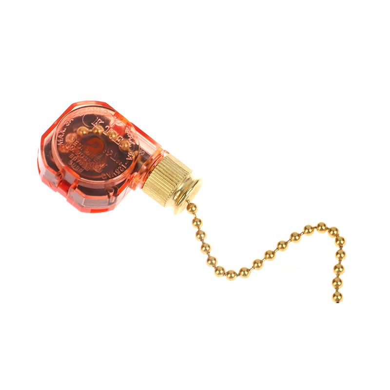 

3-скоростной цепной переключатель, латунный, 4-проводной, сменный переключатель скорости для потолочного вентилятора, настенных светильников золотой