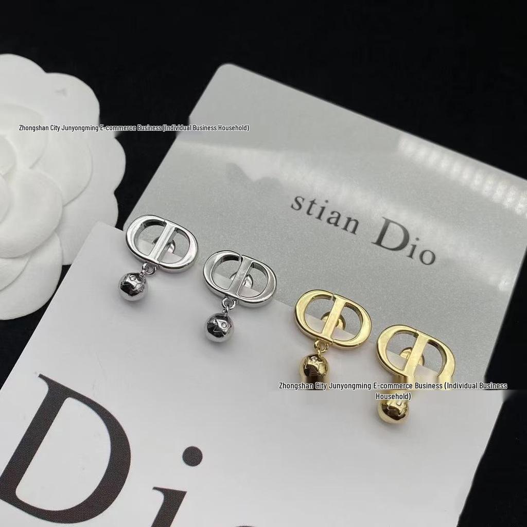 Auf Lager: Damen-Sternohrringe mit CD-Quaste und Diamantstecker in 925er Silber