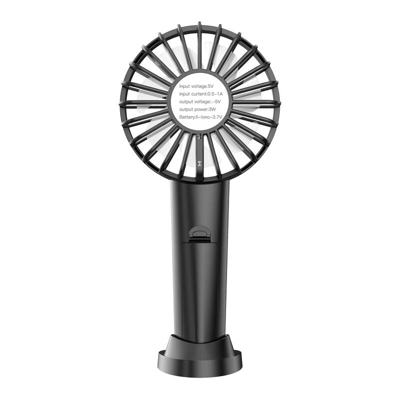 GEERSINUO Portable Mini Handheld Fan with Foldable Stand CN plug (adapter included)