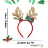 Deer Antlers Headband Long-Lasting Snowman Headband Christmas Tree Headband Glittering For Adult Christmas Parties