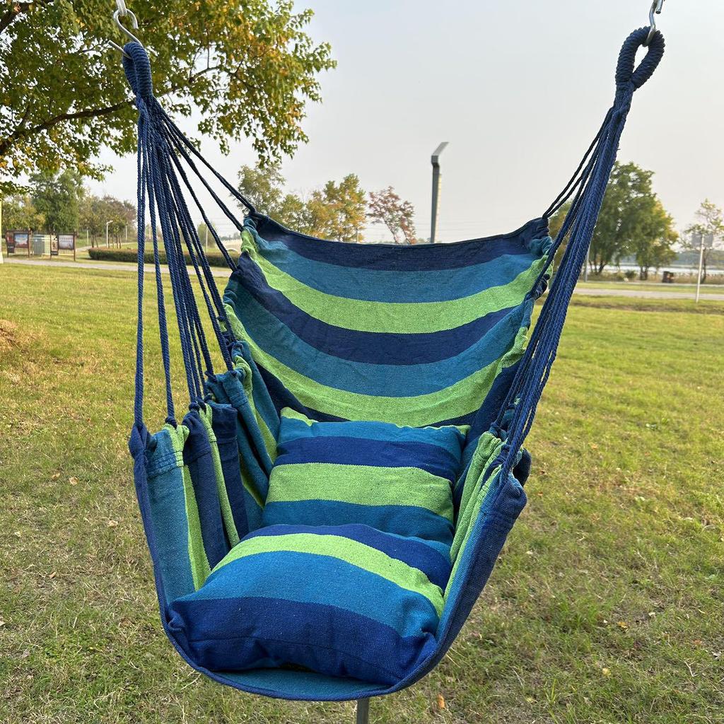 Indoor/Outdoor Hanging Hammock Chair for Bedroom, Balcony & Home - Thickened Swing Chair for College Students & Lazy Lounging