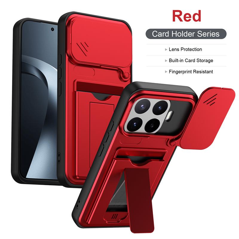 Lens Protection Kickstand Case For Xiaomi 17T Pro Mi 17T 5G Protective Cover Card Slot Wallet Capa Fundas