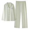 Pure cotton pajamas women's spring and autumn models, new cotton long-sleeved women's loungewear suit, casual and can be worn outside in autumn