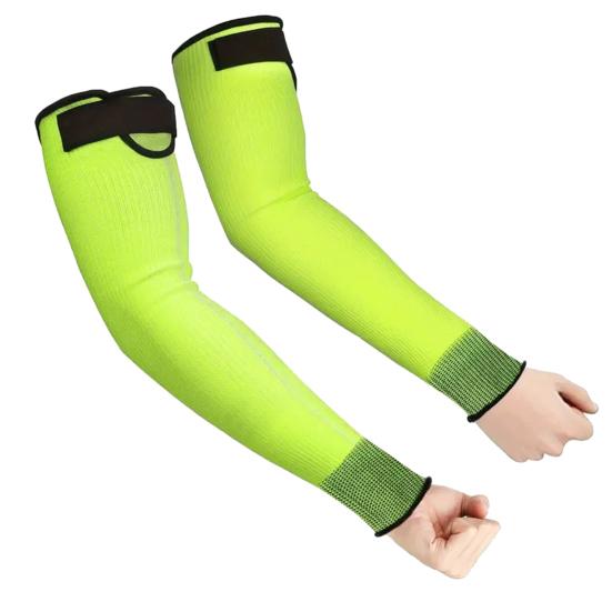 1 par skärskyddande armvärmare med tumhål, andningsbara, lätta, justerbara, för män och kvinnor, trädgårdsarbete, jordbruk, riskfyllt arbete, armskydd