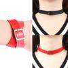 New Punk Gothic Leather Buckle Choker Collar Necklace Bracelet