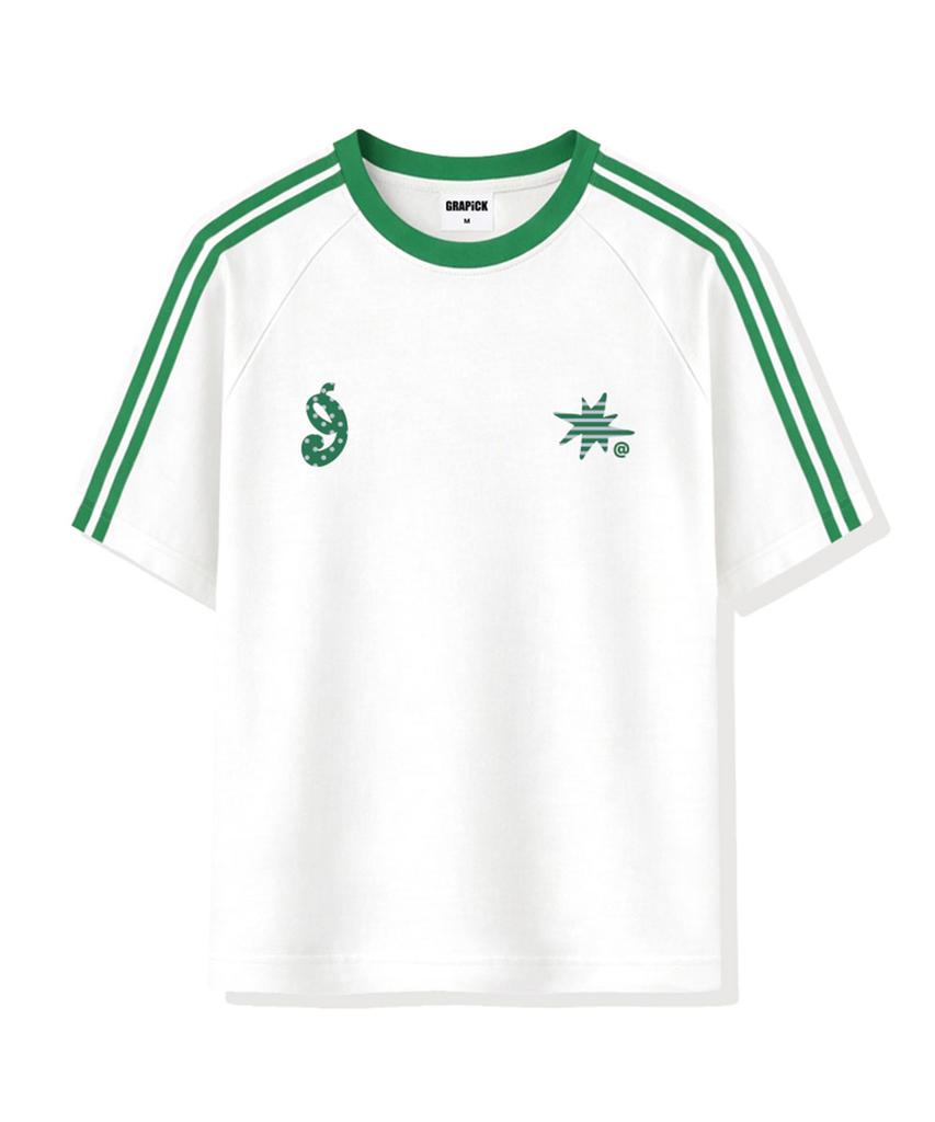 Geulapig Dove Oversized Track Short Sleeve T-Shirt 4 Colors [Grse_3502]