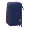 FC Barcelona Triple Filled Pencil Case 37 PCS 412526857 Navy Blue