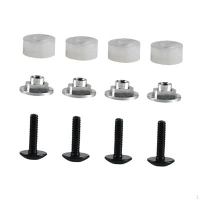 4 Stück M4 Eishockey Visier Hardware Kit Zubehör mit Abstandshaltern Einfach zu installieren Wartungsmuttern