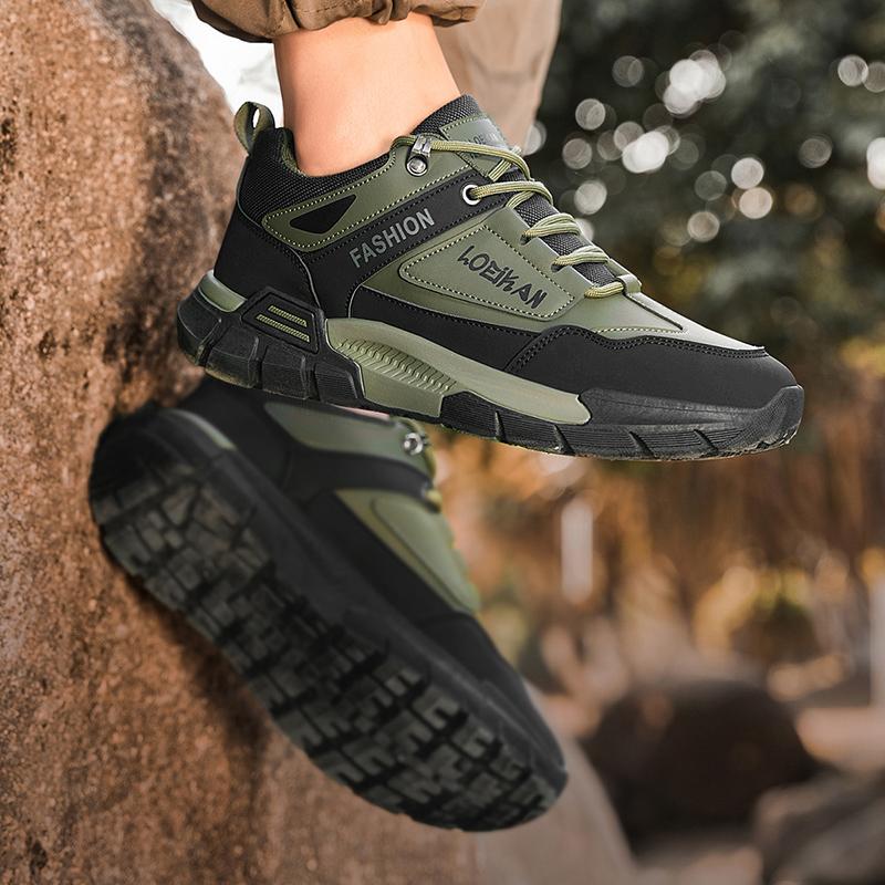 Men's Platform Non Slip Safety Boots Comfortable Trend Travel Shoes Outdoor Hiking Casual Shoes