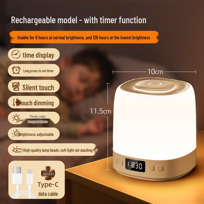 Infant Moon Table Lamp: Eye-Protection Night Light for Baby's Bedroom