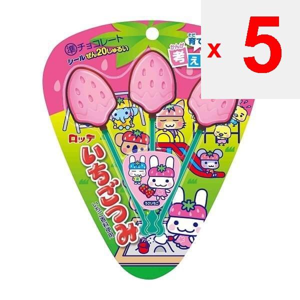 

lotte Полуничні щипки 3 шт. 20 шт. Шоколад 5