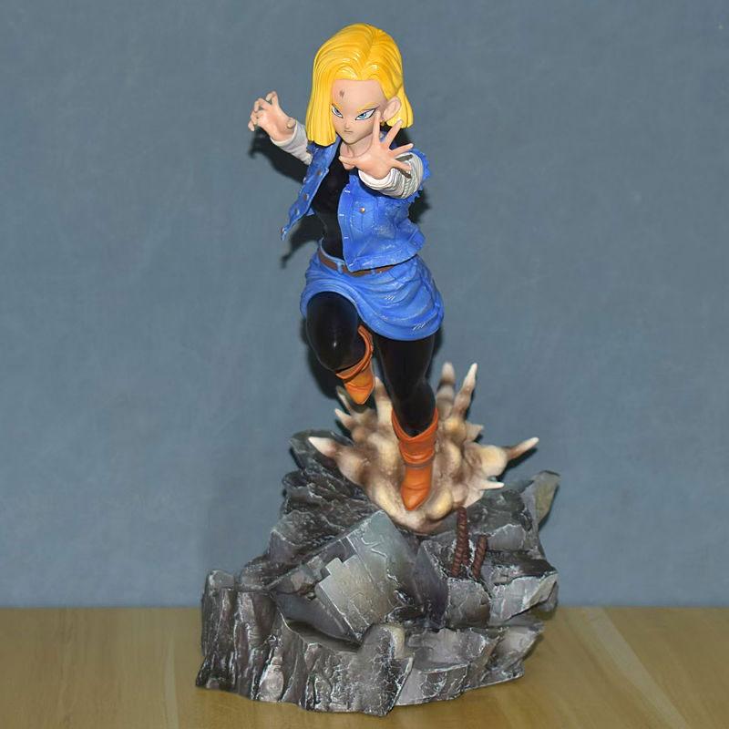 Dragon Ball Gohan VS Android 18 Anime Figure Super Saiyan Son Gohan Figurine Model Collection Desk Decoration For Christmas Gift
