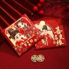 Creative 2025 Chinese Wedding Door-Blocking Red Envelopes – Stylish Cartoon Lai See Envelopes