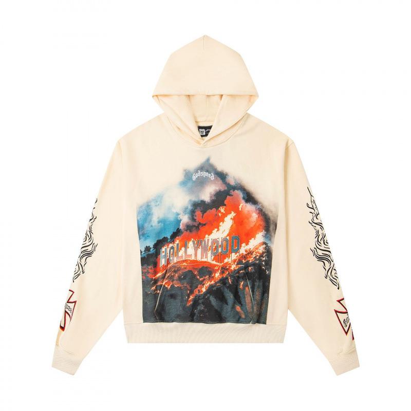 odspeedss autumn and winter new direct injection printing wash water retro pure cotton hip hop beauty trend hoodie sweater