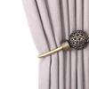 1Pcs New Large Stylish Curtain Hold Back Metal Tie Tassel Arm Hook Loop Holder U Shaped Round Window Wall Decoration Hanger 2023