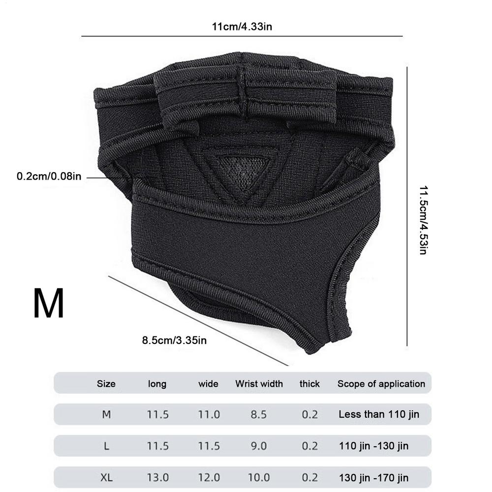 

Gym Gloves Exercie Hand Protective Gear Anti-Slip Weightlifting Gloves For Men Women Beginners Enthusiasts Weightlifters M чорний