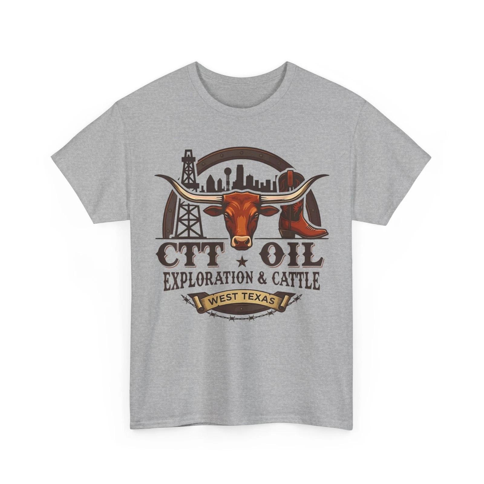 Vintage CTT Oil Exploration and Cattle for Men Women T-Shirt L