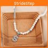 Trendy Korean Style Pearl Necklace With Eye-catching Dollar Symbol For Unisex Wear