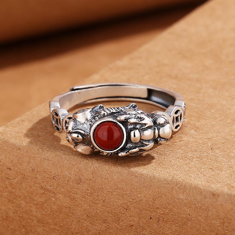 New 925 Sterling Silver Vintage Animal Ring Adjustable Simplicity Fashion Exquisite for Women Girlfriend Jewelry Wedding Gifts