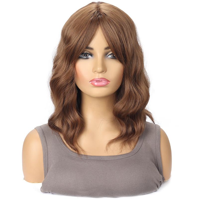 

Синтетические волосы Длинные волнистые парики для женщин Парик с естественной волной и боковой челкой Парики темно-коричневого цвета Парик для дрэг-квин Косплей Ролевые игры На каждый день коричневый