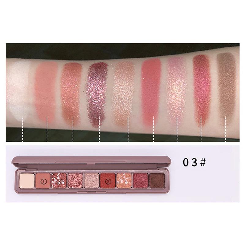 Fashion Eyeshadow Pallete Glitter Eye Shadow  Light Flash Film Brilliant Waterproof Powder 03#