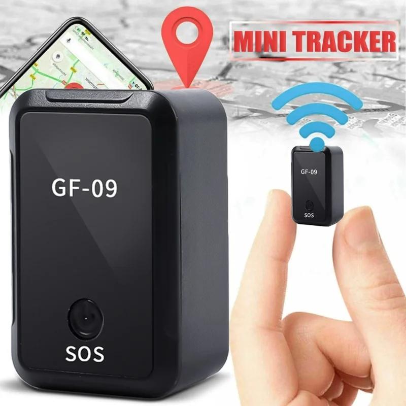 Magnetic GF09 GSM Mini GPS Tracker 2G Real TimeTracking Locator-Device Mini GPS Real Time CarLocator Tracker Tracking Device