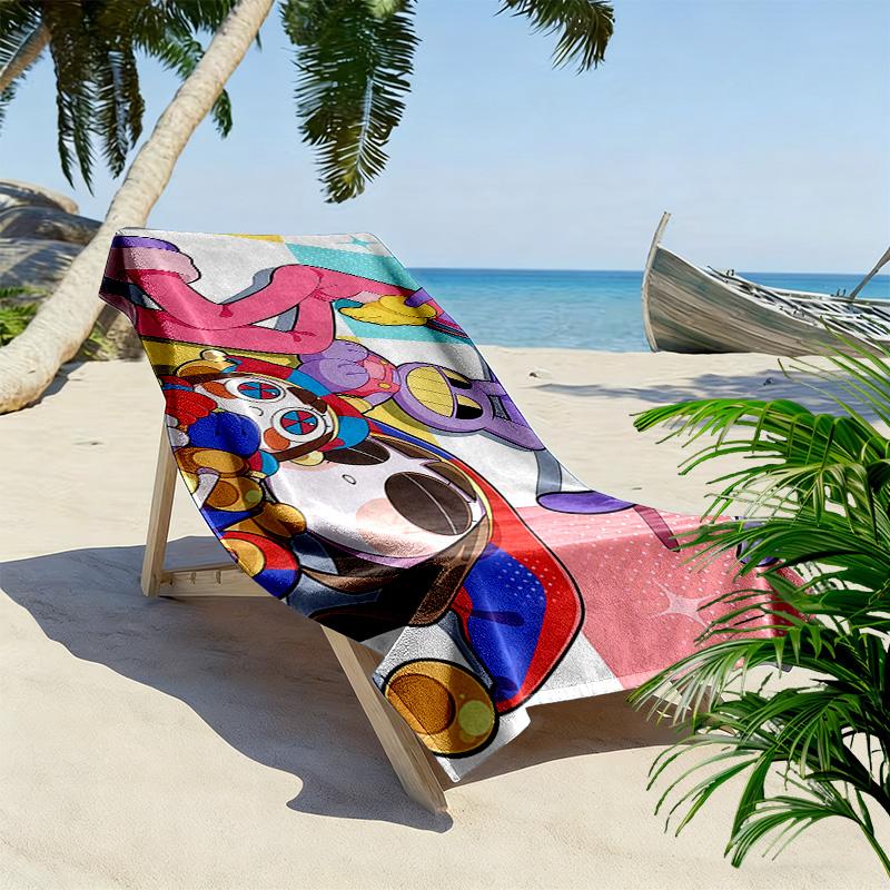 The Amazing Digital Circus2 Print Beach Towel, Large Soft Quick Dry Towel for Beach Camping Swimming