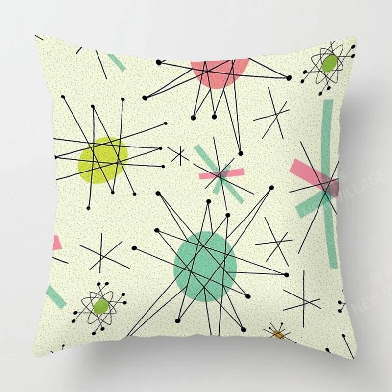 Nordic Fall Home Decor Autumn Throw Pillow Case Sofa Cushion Cover Modern 45x45cm 45*45 50x50 60x60cm 40*40 40x40 Geometry 60*60