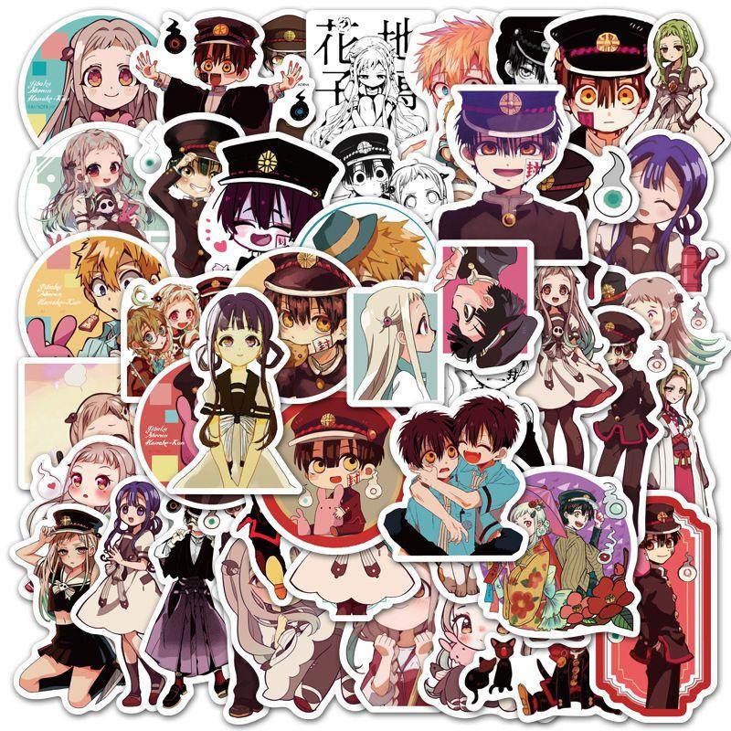 50pcs Toiletbound Hanakokun Stickers Diy Graffiti Skateboard Phone Bike Decals