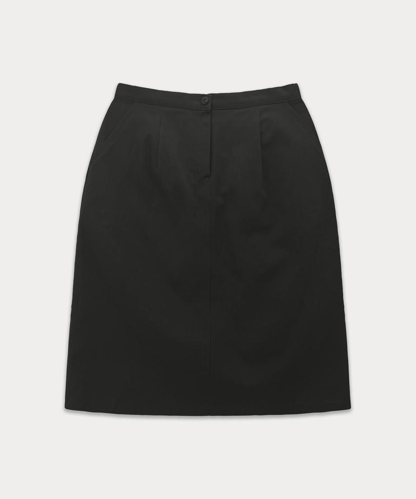 Sseomweeobeoteo Penny Cotton Midi Skirt - Charcoal