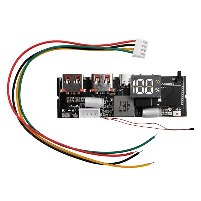 18650 Quick Charging Power Module Circuit Board Support Bidirectional Type C PD65W 100W Efficient Mobile Power Solution