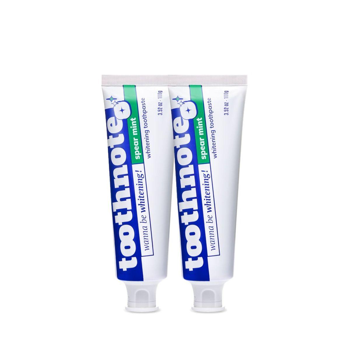 Toothnote Teeth Whitening Whitening Toothpaste Spearmint 100g 2 Packs